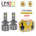 هدلایت خودرو V90 برند لنزو اورجینال | نورپردازی قوی و بدون افت کیفیت
