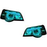 چراغ جلو اسپرت پراید 111 مدل TURBO آبی یخی داخل مشکی بدون موتور دو عددی