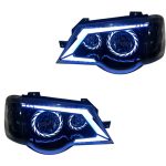 چراغ جلو اسپرت پراید 132 مدل TURBO سفید داخل مشکی بدون موتور دو عددی