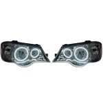 چراغ جلو اسپرت پراید 132 مدل حلقه نئون سفید داخل فابریک بدون موتور دو عددی