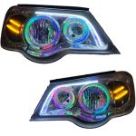 چراغ جلو اسپرت پراید 132 مدل 3D-ANGRY فول کالر (بلوتوثی) داخل فابریک بدون موتور دو عددی