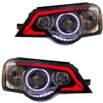 چراغ جلو اسپرت پراید 132 مدل T1 داخل فابریک بدون موتور دو عددی