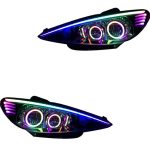 چراغ جلو اسپرت پژو 206 مدل باکستر فول کالر (بلوتوثی) داخل فابریک بدون موتور دو عددی