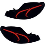 چراغ جلو اسپرت پژو 206 مدل AMG قرمز بدون موتور دو عددی