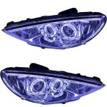 چراغ جلو اسپرت پژو 206 مدل 3D-ANGRY-WHITE داخل فابریک بدون موتور دو عددی