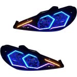 چراغ جلو اسپرت پژو 206 مدل Spider فول کالر (بلوتوثی) بدون موتور دو عددی