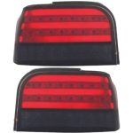 چراغ عقب اسپرت پراید 131 طرح سه خط (چپ و راست) قرمز دودی