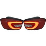 چراغ عقب اسپرت تیبا 2 طرح 207 (چپ و راست) قرمز سفید