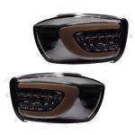 چراغ عقب اسپرت تیبا 2 طرح 207 (چپ و راست) تمام دودی