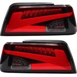چراغ عقب اسپرت پژو پارس طرح NX (چپ و راست) قرمز دودی
