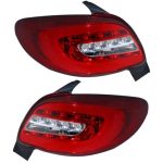چراغ عقب اسپرت پژو 207 (چپ و راست) قرمز سفید
