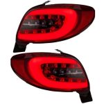 چراغ عقب اسپرت پژو 207 (چپ و راست) قرمز دودی
