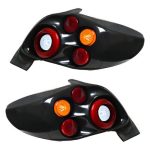 چراغ عقب اسپرت پژو 206 طرح هلا (چپ و راست) قرمز سفید