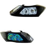 چراغ جلو اسپرت ساینا مدل حلقه 3D مولتی کالر (ریموت دار) داخل فابریک بدون موتور دو عددی