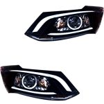 چراغ جلو اسپرت ساینا مدل باکستر سفید بدون موتور دو عددی