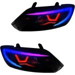چراغ جلو اسپرت ساینا مدل WRX فول کالر (بلوتوثی) بدون موتور دو عددی