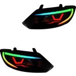 چراغ جلو اسپرت کوییک مدل WRX فول کالر (بلوتوثی) بدون موتور دو عددی