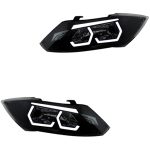 چراغ جلو اسپرت کوییک مدل M3-W سفید بدون موتور دو عددی