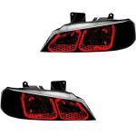 چراغ جلو اسپرت پژو پارس مدل 3D-U قرمز داخل مشکی بدون موتور دو عددی