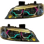 چراغ جلو اسپرت پژو پارس مدل یاکوزا 3D فول کالر (بلوتوثی) داخل فابریک دوحالته بدون موتور دو عددی