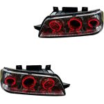 چراغ جلو اسپرت پژو 405 SLX مدل 3D-R3 قرمز داخل فابریک بدون موتور دو عددی