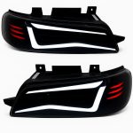 چراغ جلو اسپرت پژو 405 SLX مدل Camaro سفید بدون موتور دو عددی