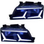 چراغ جلو اسپرت پژو 405 GLX مدل اونتادور سفید بدون موتور دو عددی