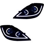 چراغ جلو اسپرت تیبا مدل Jaguar سفید داخل مشکی بدون موتور دو عددی