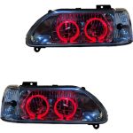 چراغ جلو اسپرت پراید 131 مدل Bmw-3D قرمز داخل فابریک بدون موتور دو عددی