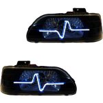 چراغ جلو اسپرت پراید 131 مدل 3D بدون موتور دو عددی