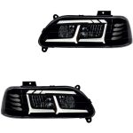 چراغ جلو اسپرت پراید 131 مدل R5 سفید بدون موتور دو عددی