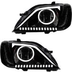 چراغ جلو اسپرت ال 90 مدل توسان سفید بدون موتور دو عددی