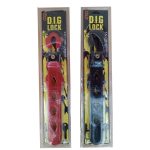 قفل فرمان دوبل برند دیگلاک وارداتی سنگین با کلید ستاره ای چپ