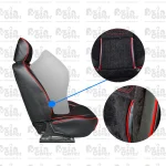 روکش صندلی طرح تارا V2 چرم و مخمل آذین روکش - Image 3