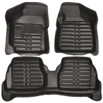 کفپوش سهند پنج بعدی مشکی چرم کره ای درجه یک