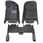 کفپوش لندکروز پنج بعدی مشکی چرم کره ای درجه یک