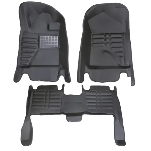 1759754122282-67380 کفپوش لندکروز پنج بعدی مشکی چرم کره ای درجه یک - Image 1