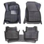 کفپوش تیگوان پنج بعدی مشکی چرم کره ای درجه یک