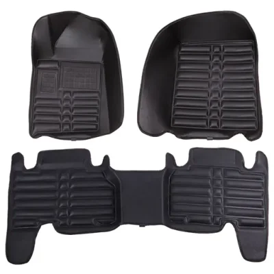 کفپوش اکتیون پنج بعدی مشکی چرم کره ای درجه یک