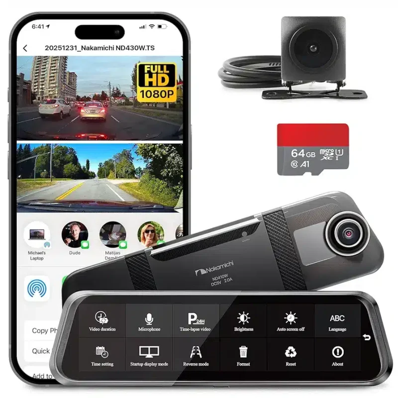 دوربین ثبت وقایع ناکامیچی ND410W | دش‌کم Nakamichi با کیفیت Full HD - Image 2