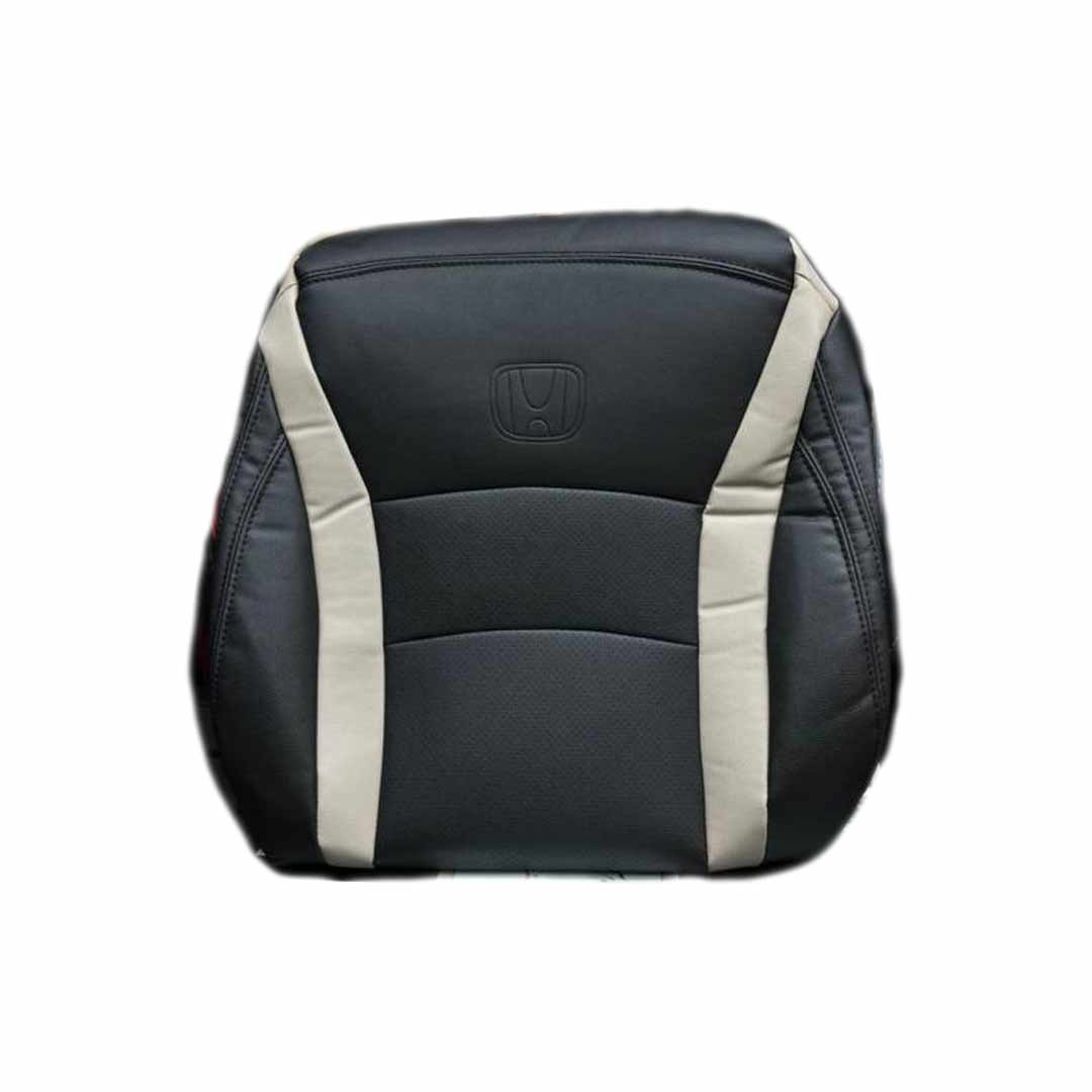 روکش-صندلی-هندا-آکورد-مشکی روکش صندلی هندا آکورد 2025 چرم کره ای درجه یک رنگ مشکی با دو خط کرم - Image 1