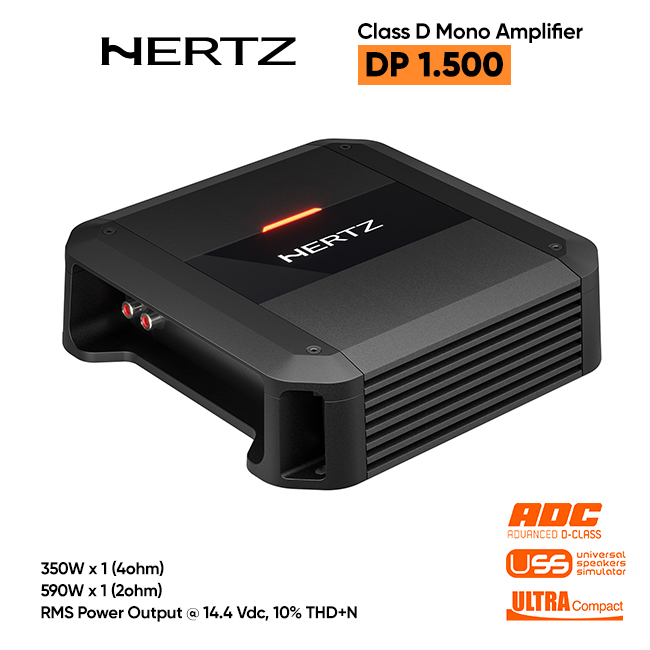 HERTZ-Class-D-Mono-Amp-DP1.500-Slide-2-1 آمپلی فایر مونو هرتز مدل DP 1.500 اورجینال - Image 1