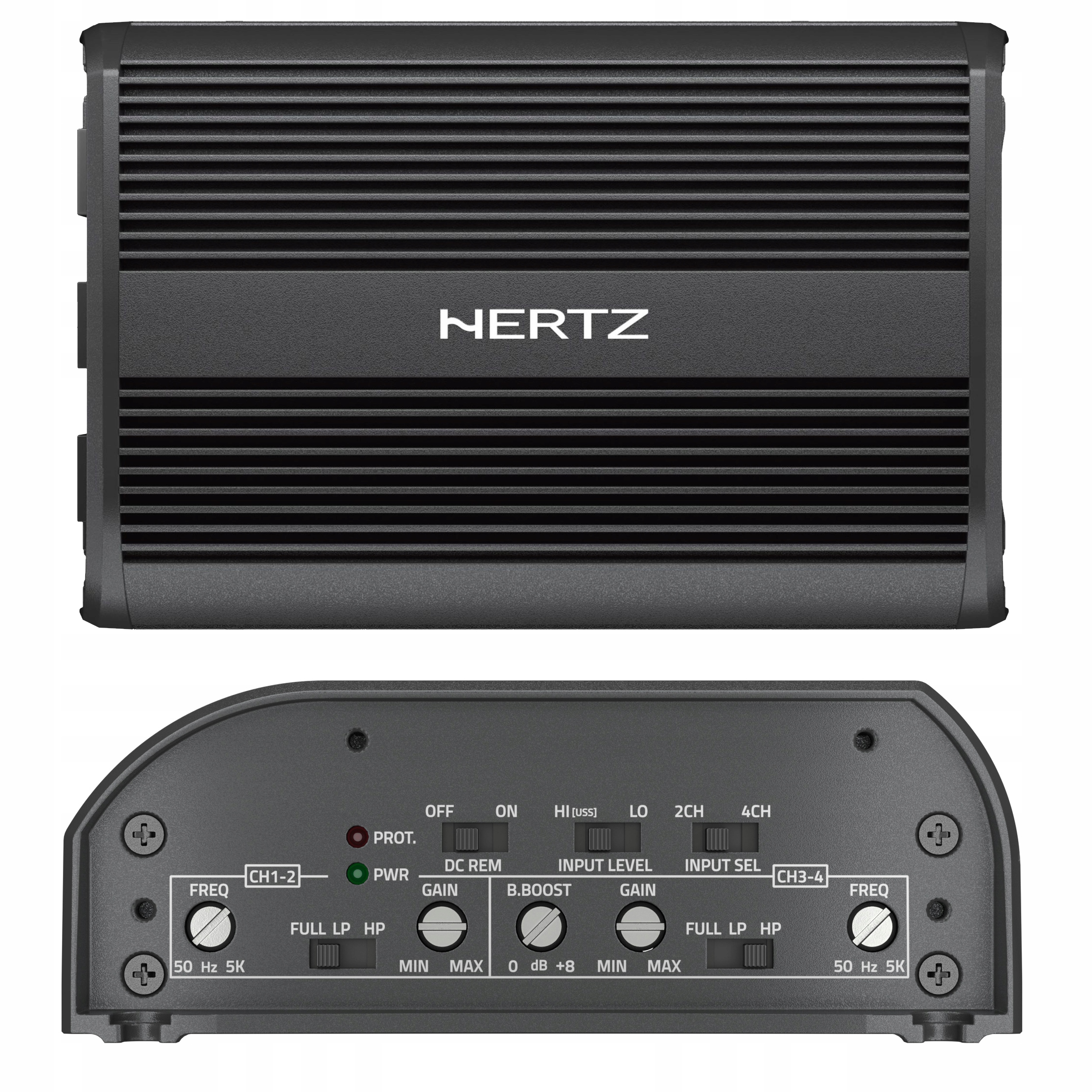 Wzmacniacz-Hertz-SP-4-500-SPL-4-kanalowy-600W-wodoodporny-Klasa-IP55 آمپلی فایر چهار کانال هرتز مدل SP 4.500 اورجینال - Image 1