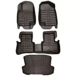 کفپوش پنج بعدی خودرو چرم کره ای مناسب برای جک J4 به همراه کفپوش صندوق