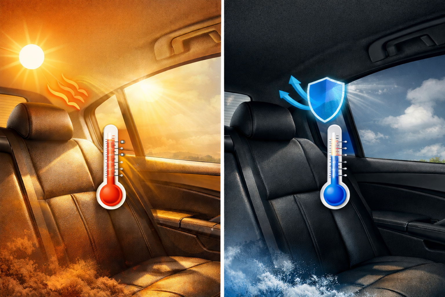 شیشه دودی خودرو