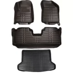 کفپوش پنج بعدی خودرو چرم کره ای مناسب برای لاماری به همراه کفپوش صندوق