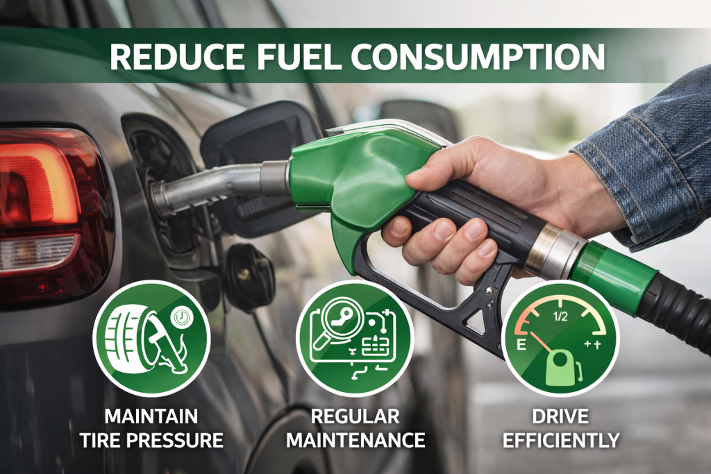 کاهش مصرف سوخت خودرو