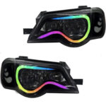 چراغ جلو اسپرت پراید 132 مدل GT-86 فول کالر (بلوتوثی) بدون موتور دو عددی