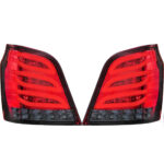 چراغ عقب اسپرت پراید 111 طرح s500 (چپ و راست) قرمز دودی