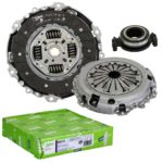 دیسک و صفحه (کیت کلاچ) پژو (TU5) 206 پری دمپر برند والئو سبز ترک  هولگرام VALEO